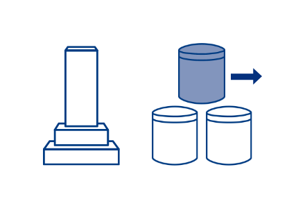 複数ある骨壺の一部を移動